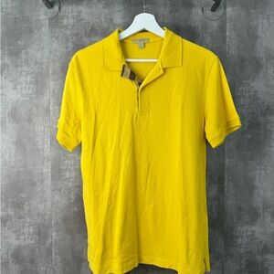 🚩steal Authentic Burberry Yellow Polo Shirt